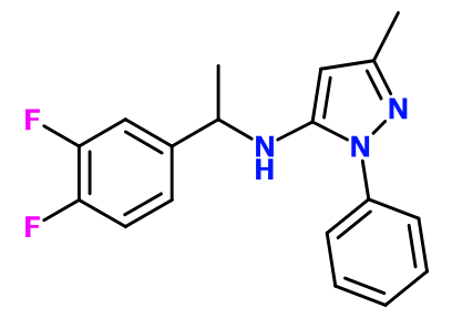 (image for) MC021163 [1-(3,4-Difluoro-phenyl)-ethyl]-(5-methyl-2-phenyl-2H-pyrazol-3-yl)-amine